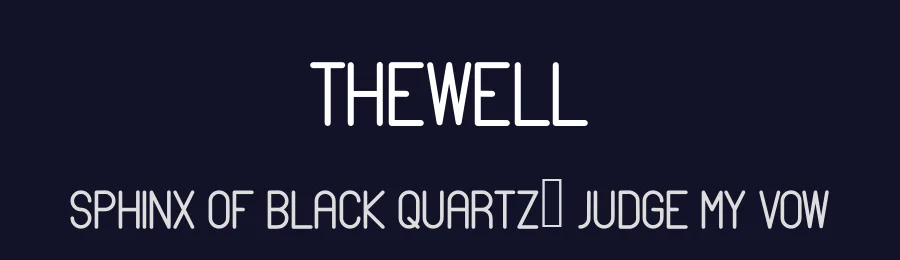 THEWELL — Display Font — thumbnail 2