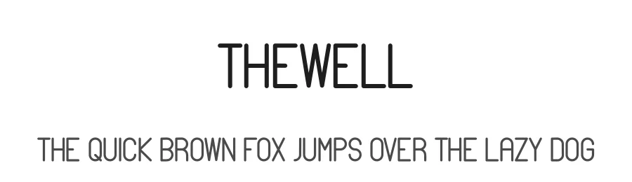 THEWELL — Display Font