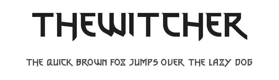 thewitcher — Display Font