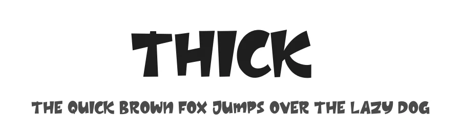 Thick1 by Good Java Studio — Display Font