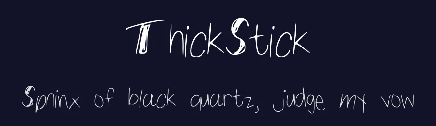 ThickStick — Display Font — thumbnail 2