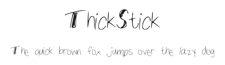 ThickStick — Display Font