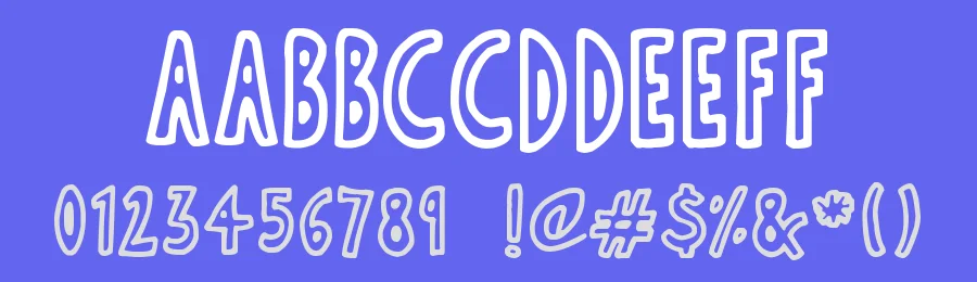 Thin Toon Outlines — Display Font — thumbnail 3