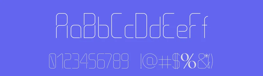 THIN1 — Display Font — thumbnail 3