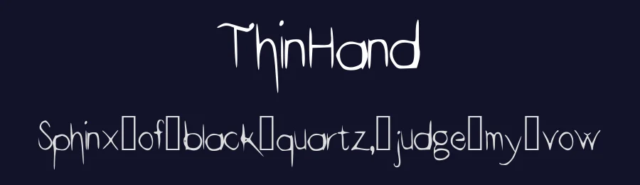 ThinHand — Display Font — thumbnail 2