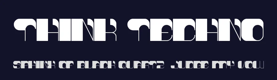 think techno by http://www.dafont.com/wino-s-kadir.d2209 — Display Font — thumbnail 2