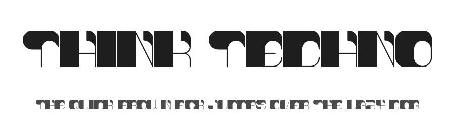 think techno by http://www.dafont.com/wino-s-kadir.d2209 — Display Font
