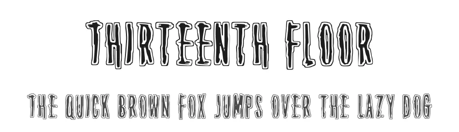 Thirteenth Floor — Display Font