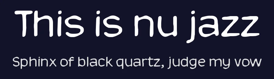 This is nu jazz — Display Font — thumbnail 2
