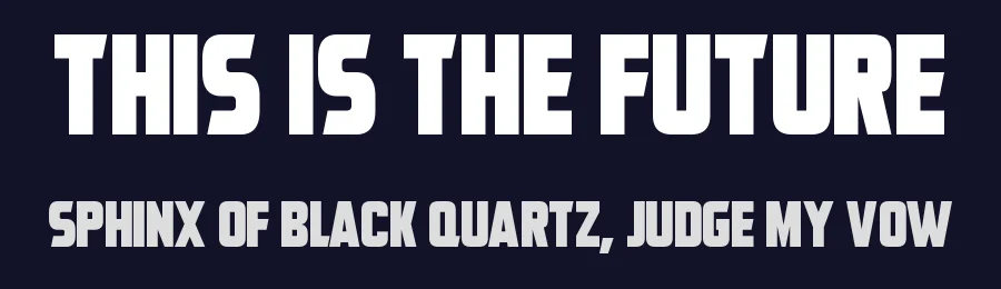 This Is The Future — Display Font — thumbnail 2