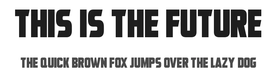 This Is The Future — Display Font