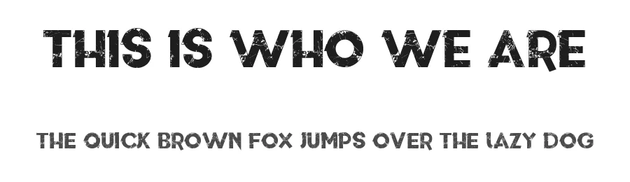 This is who we are by Luis Jaramillo — Display Font