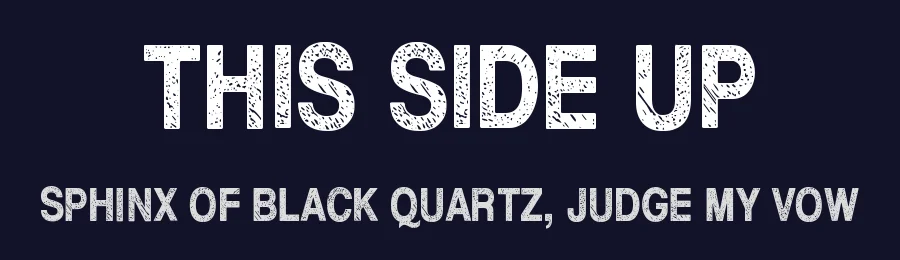 This side up — Display Font — thumbnail 2