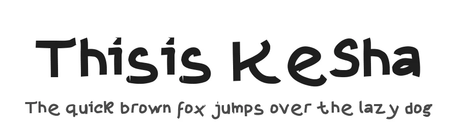 Thisis KeSha by Álvaro Thomáz — Display Font