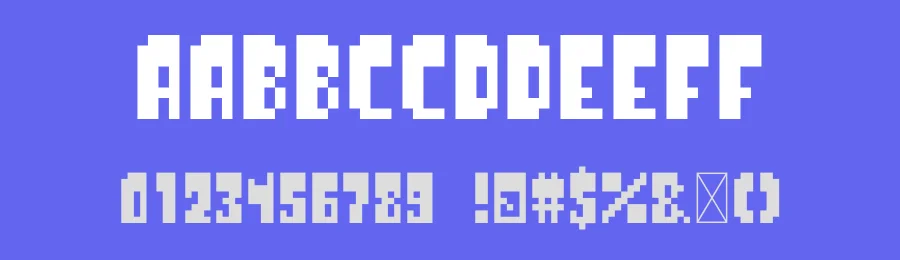 Thixels by Zachariah Fleming — Display Font — thumbnail 3