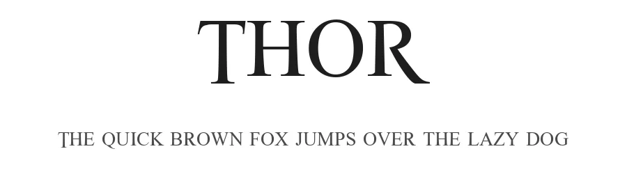 THOR by P. A. Vannucci — Display Font