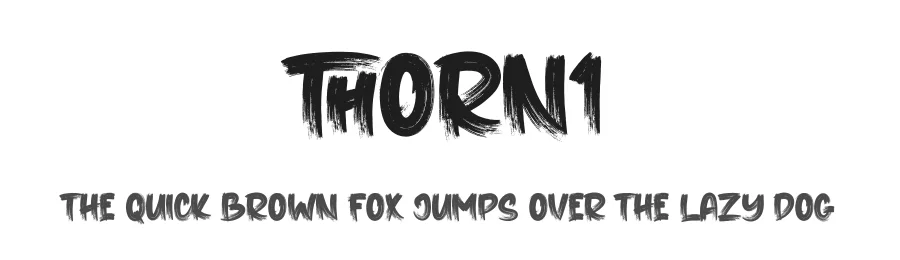 THORN1 by Stefie Justprince — Display Font
