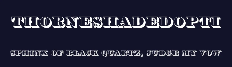 THOrneShadedOpti — Display Font — thumbnail 2