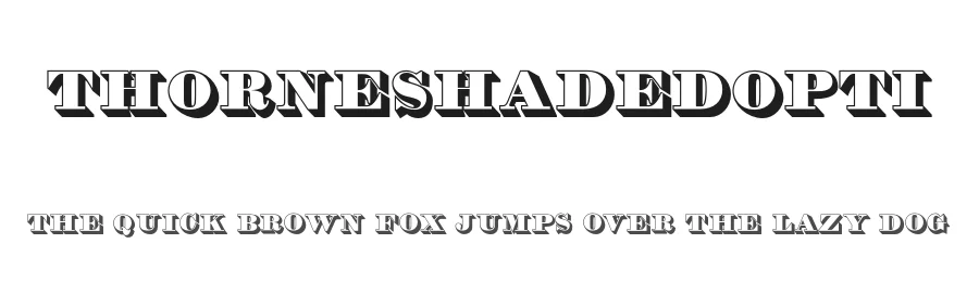 THOrneShadedOpti — Display Font