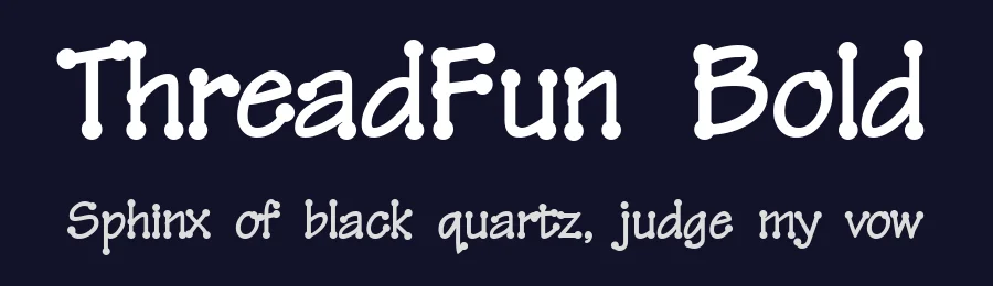 ThreadFun Bold — Display Font — thumbnail 2