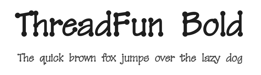 ThreadFun Bold — Display Font