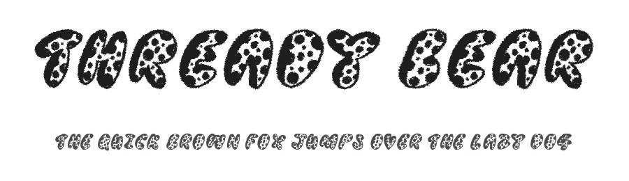 Thready Bear by Jonathan Stephen Harris — Display Font
