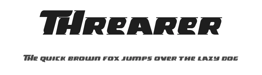 Threarer by Kong Font — Display Font