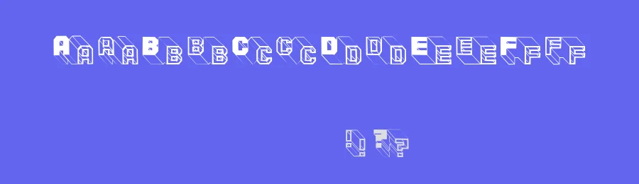 ThreeDeeTwoBeta — Display Font — thumbnail 3