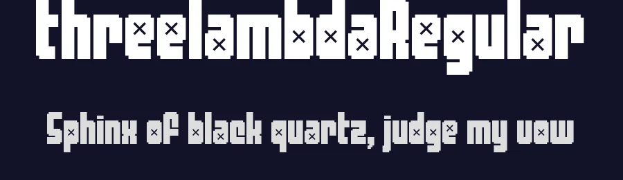 threelambdaRegular — Display Font — thumbnail 2
