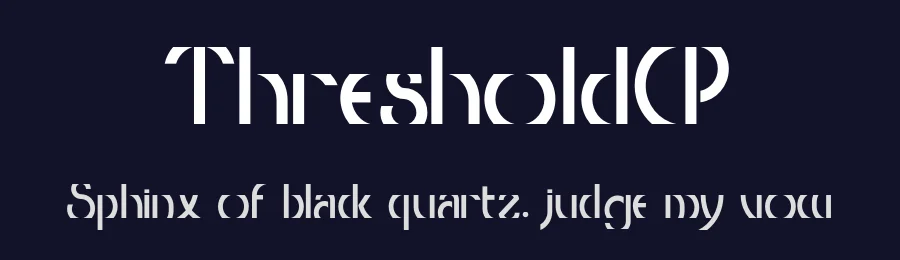 ThresholdCP — Display Font — thumbnail 2