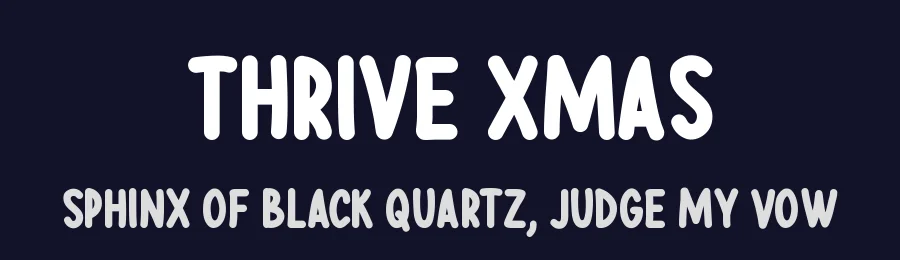 Thrive Xmas — Display Font — thumbnail 2