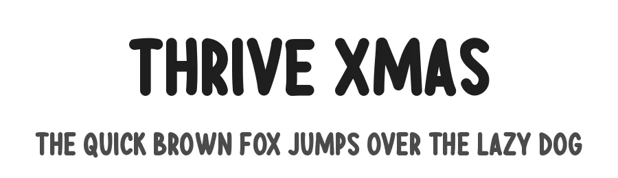 Thrive Xmas — Display Font