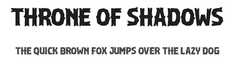 Throne of Shadows by BlackFridayFont — Display Font