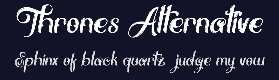 Thrones Alternative by Suandana I Pande Made — Display Font — thumbnail 2