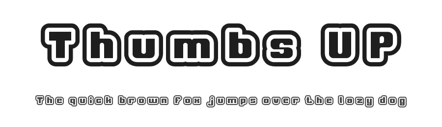 Thumbs UP by http://www.dafont.com/wino-s-kadir.d2209 — Display Font