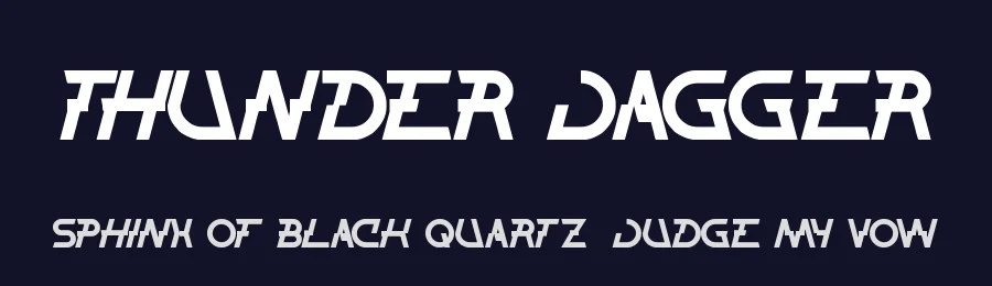 THUNDER JAGGER by http://www.dafont.com/wino-s-kadir.d2209 — Display Font — thumbnail 2