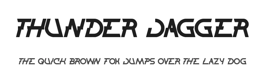 THUNDER JAGGER by http://www.dafont.com/wino-s-kadir.d2209 — Display Font