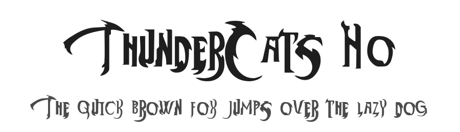 ThunderCats Ho by SpideRaY — Display Font