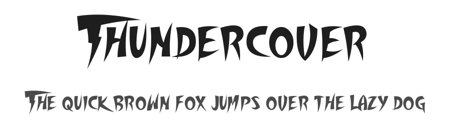Thundercover by AM — Display Font