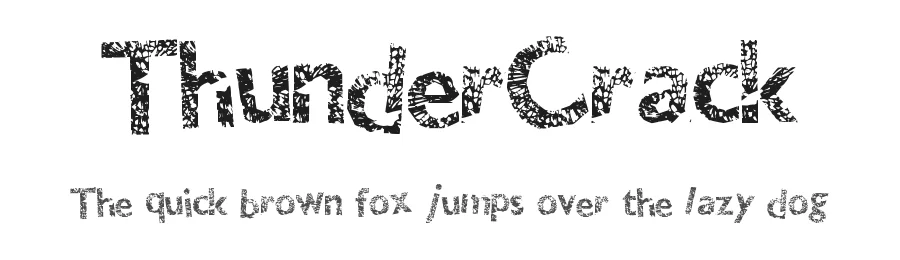 ThunderCrack by Xerographer Fonts Max Infeld — Display Font