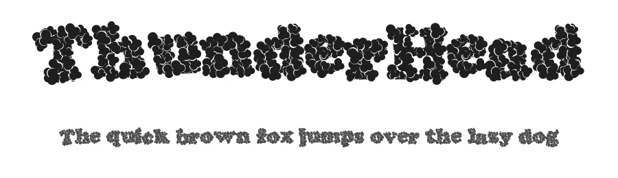 ThunderHead by Xerographer Fonts Max Infeld — Display Font