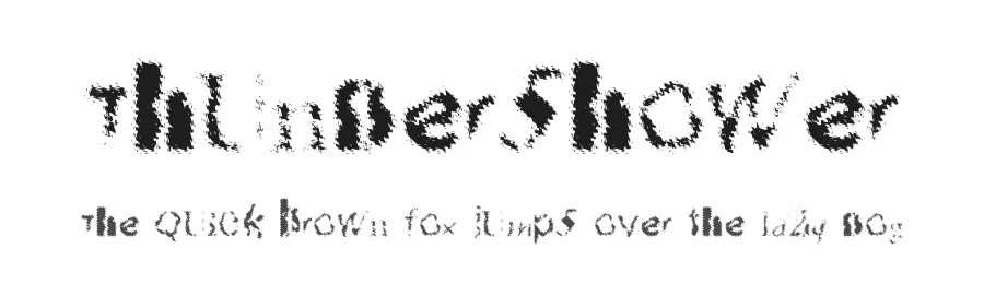 Thundershower — Display Font