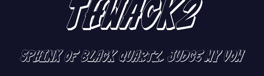 THWACK2 by Jim Kalogiratos — Display Font — thumbnail 2