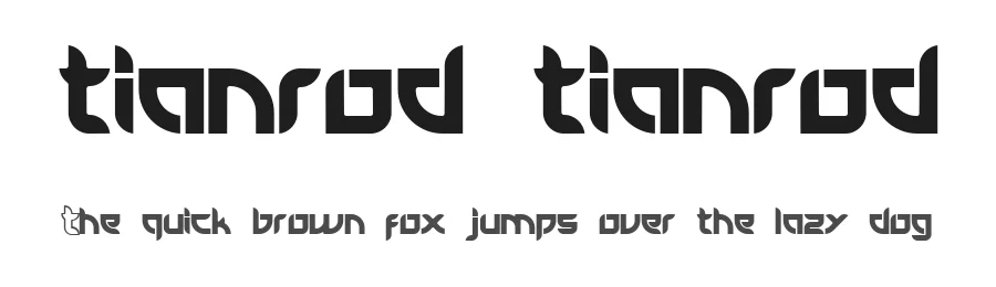 tianrod tianrod — Display Font
