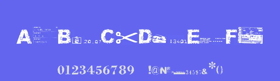 Ticket Scraps Urban — Display Font — thumbnail 3