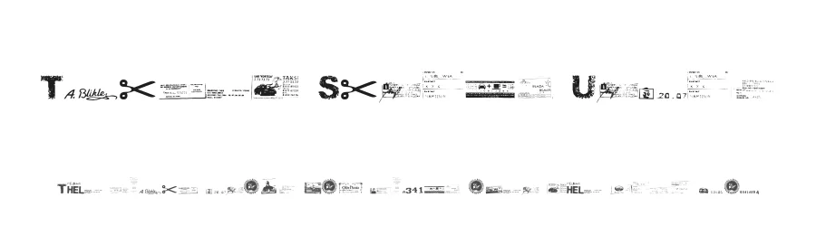 Ticket Scraps Urban — Display Font