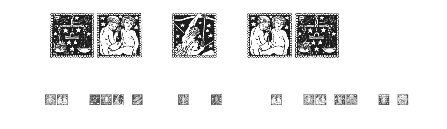 Tierkreis 4 by Dieter Steffmann — Display Font