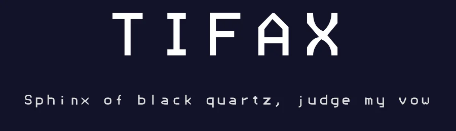 TIFAX — Display Font — thumbnail 2