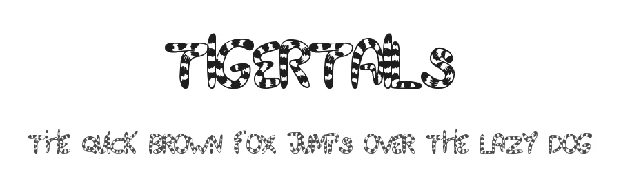 TigerTails by Max Infeld — Display Font