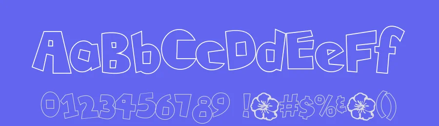 Tiki Tropic Outline — Display Font — thumbnail 3